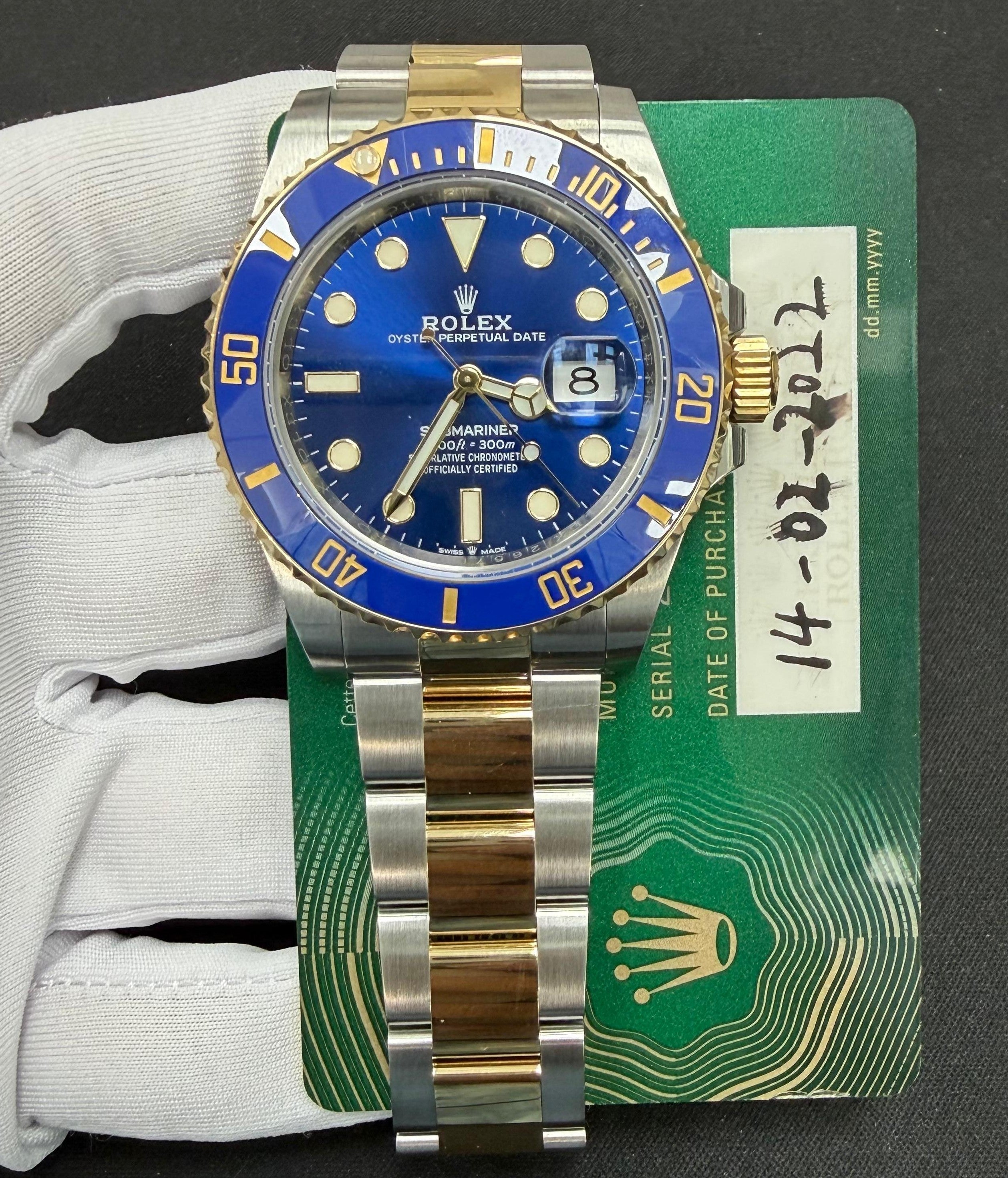 Rolex Submariner Date 41mm Two-Tone 18K Yellow Gold & Steel Blue Dial Ref. 126613LB