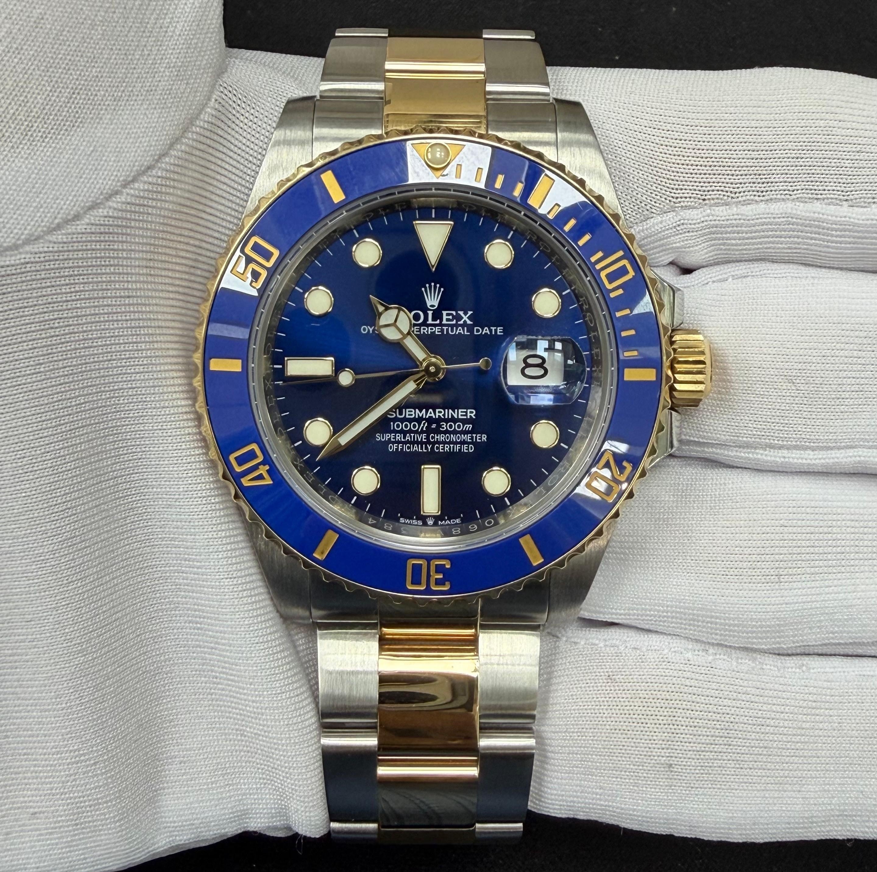 Rolex Submariner Date 41mm Two-Tone 18K Yellow Gold & Steel Blue Dial Ref. 126613LB