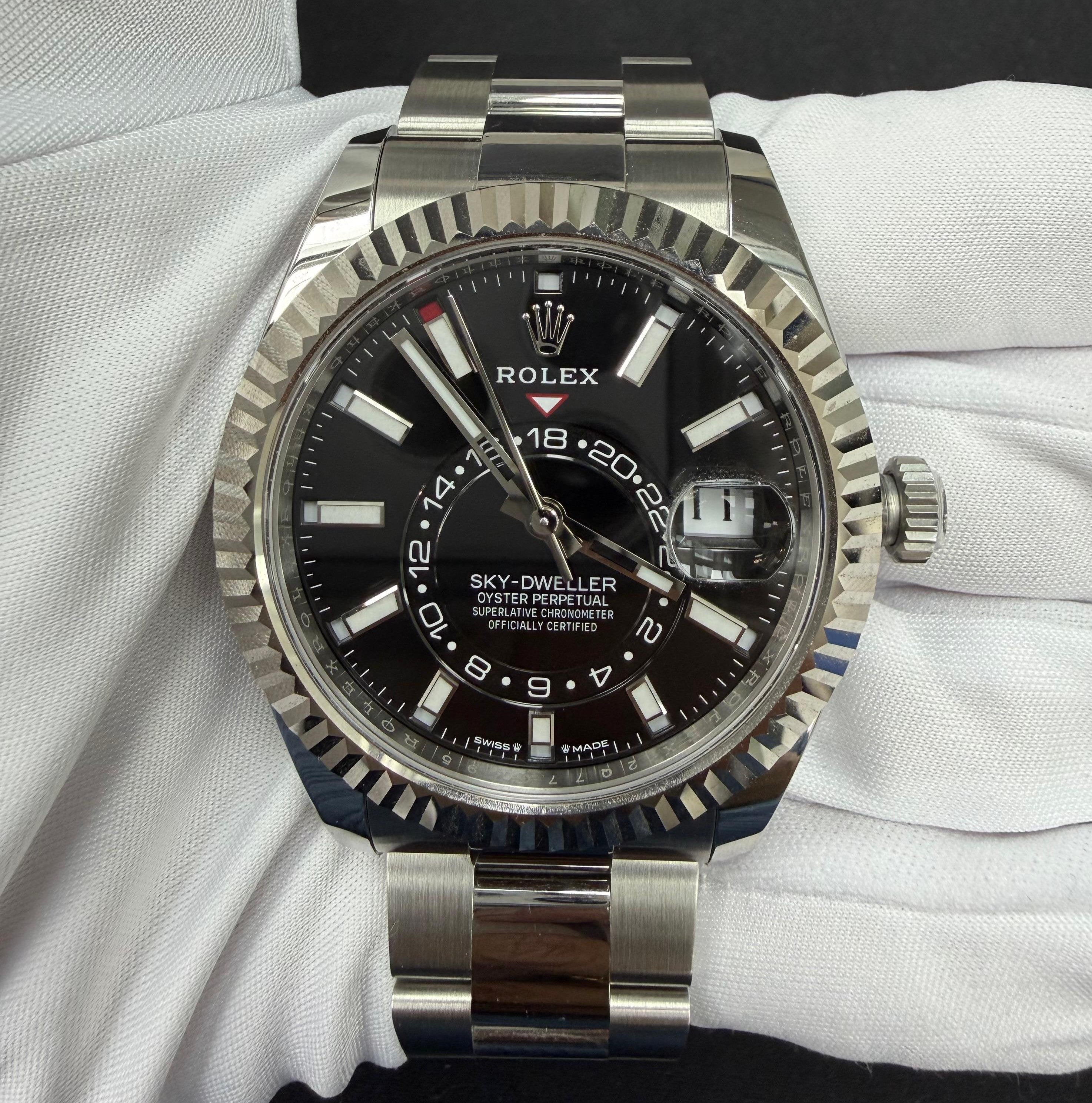 Rolex Sky Dweller 42mm Stainless Steel Black Dial Ref. 336934