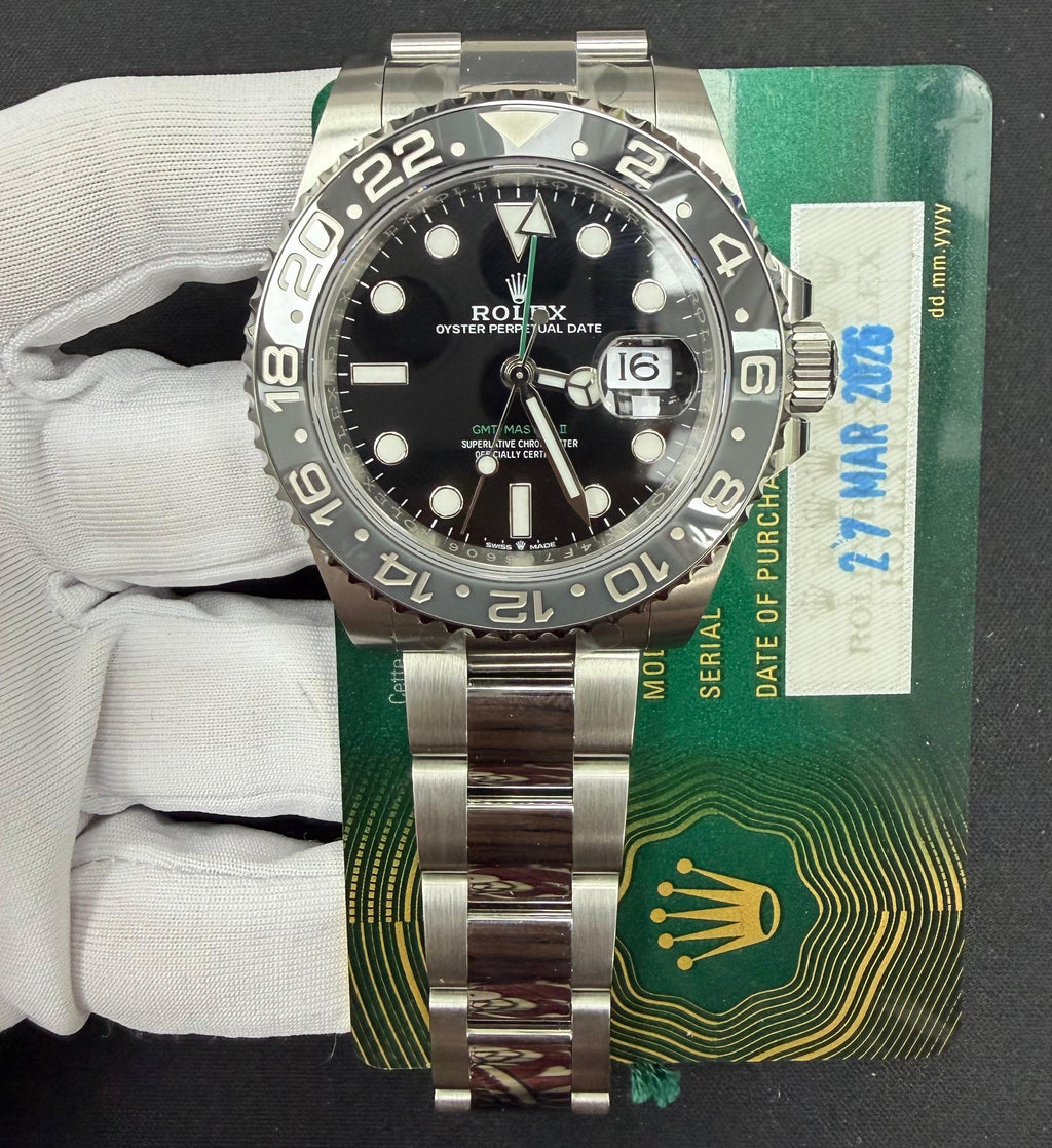 Rolex GMT Master II 40mm Stainless Steel Black Dial Ref. 126710GRNR