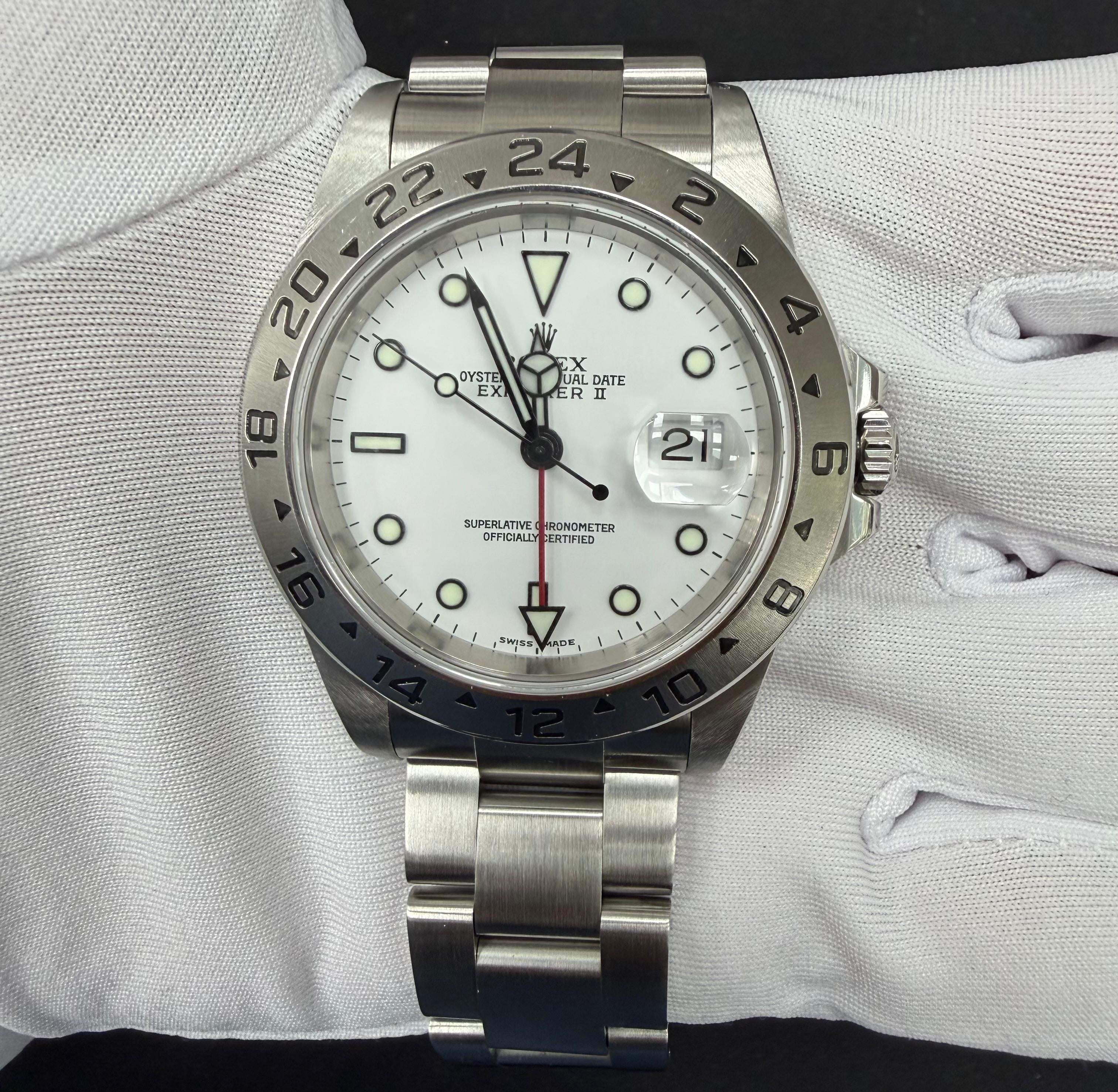 Rolex Explorer II 40mm Stainless Steel White Dial Ref. 16570