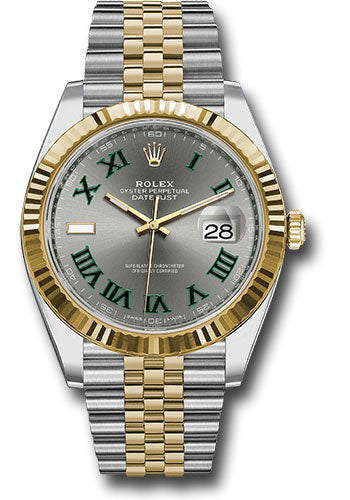 Rolex Datejust 41mm Two-Tone 18K Yellow Gold & Steel Wimbledon Dial Ref. 126333