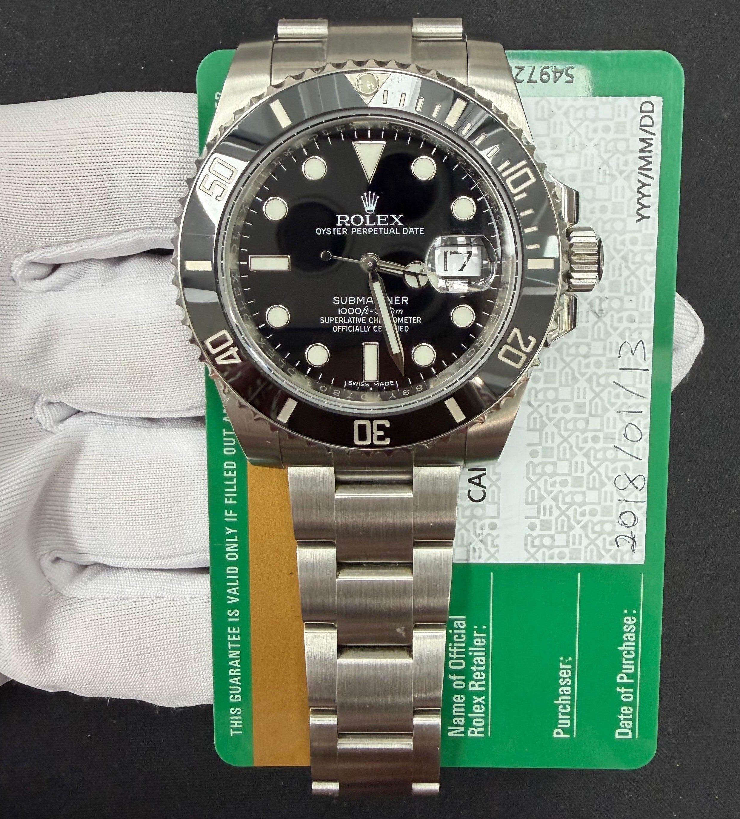 Rolex Submariner Date 40mm Stainless Steel Black Dial Ref. 116610LN