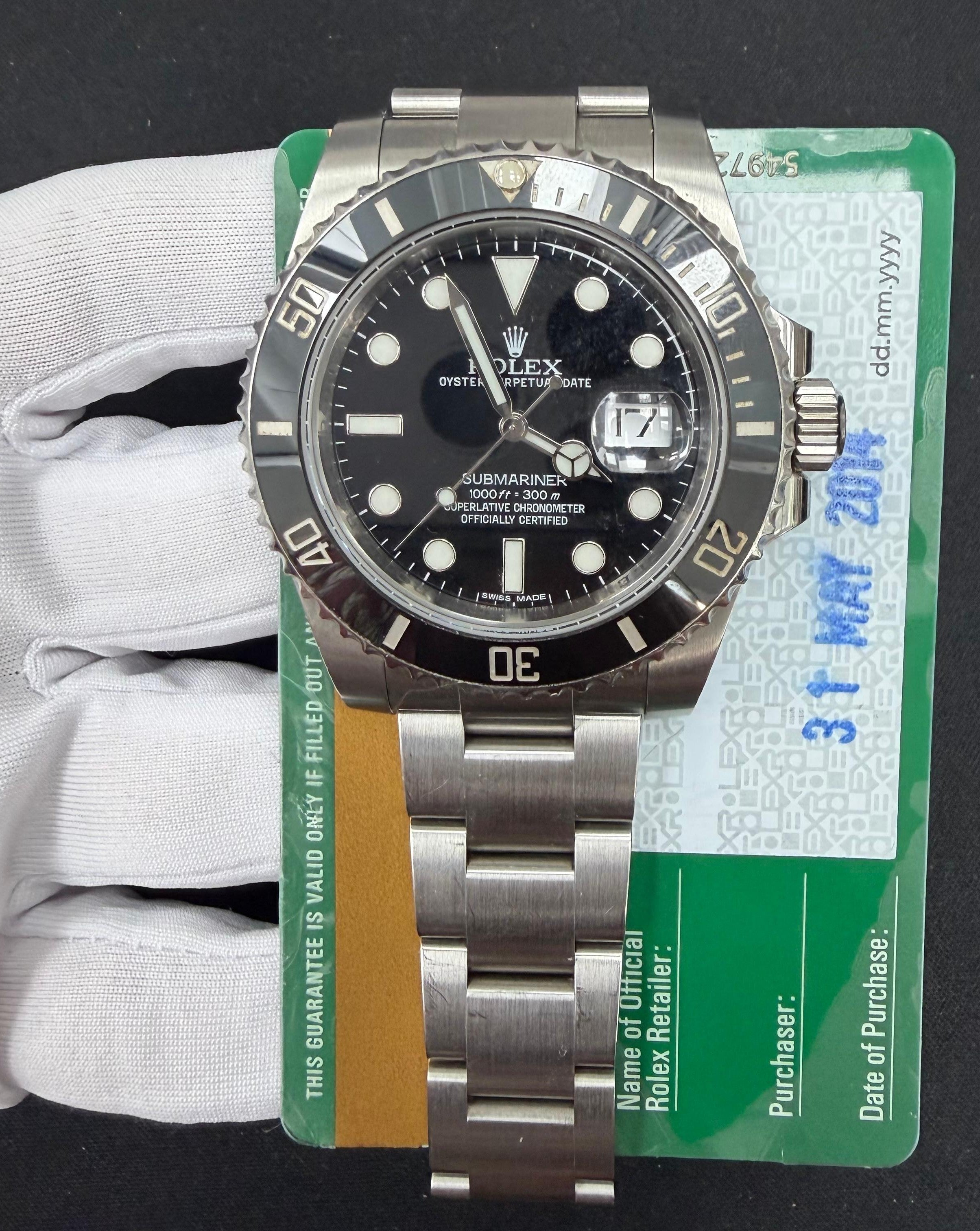 Rolex Submariner Date 40mm Stainless Steel Black Dial Ref. 116610LN
