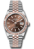 Rolex Datejust 36mm Two-Tone 18K Rose Gold & Steel Chocolate Dial Ref. 126231