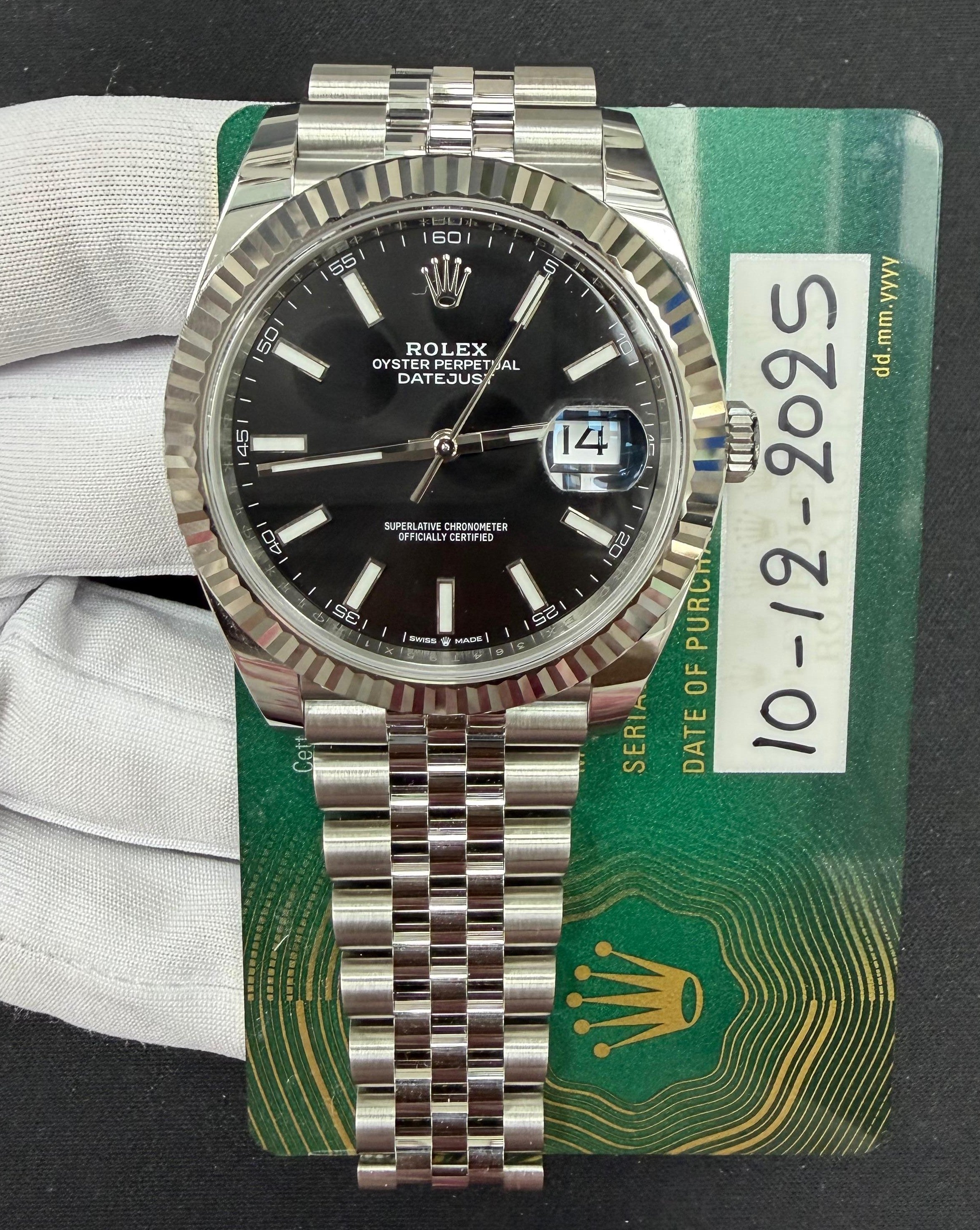 Rolex Datejust 41mm Stainless Steel Black Dial Ref. 126334