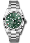 Rolex Sky Dweller 42mm Stainless Steel Mint Green Dial Ref. 336934