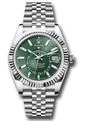Rolex Sky Dweller 42mm Stainless Steel Mint Green Dial Ref. 336934