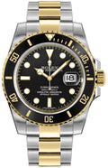 Rolex Submariner Date 40mm Two-Tone 18K Yellow Gold & Steel Black Dial Ref. 116613LN