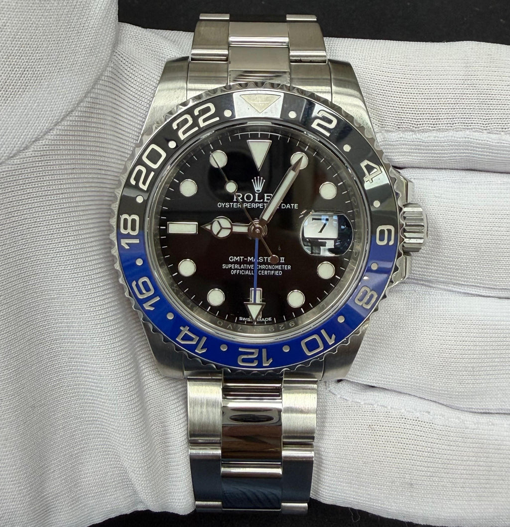 Rolex GMT Master II 40mm Stainless Steel Black Dial Ref. 116710BLNR