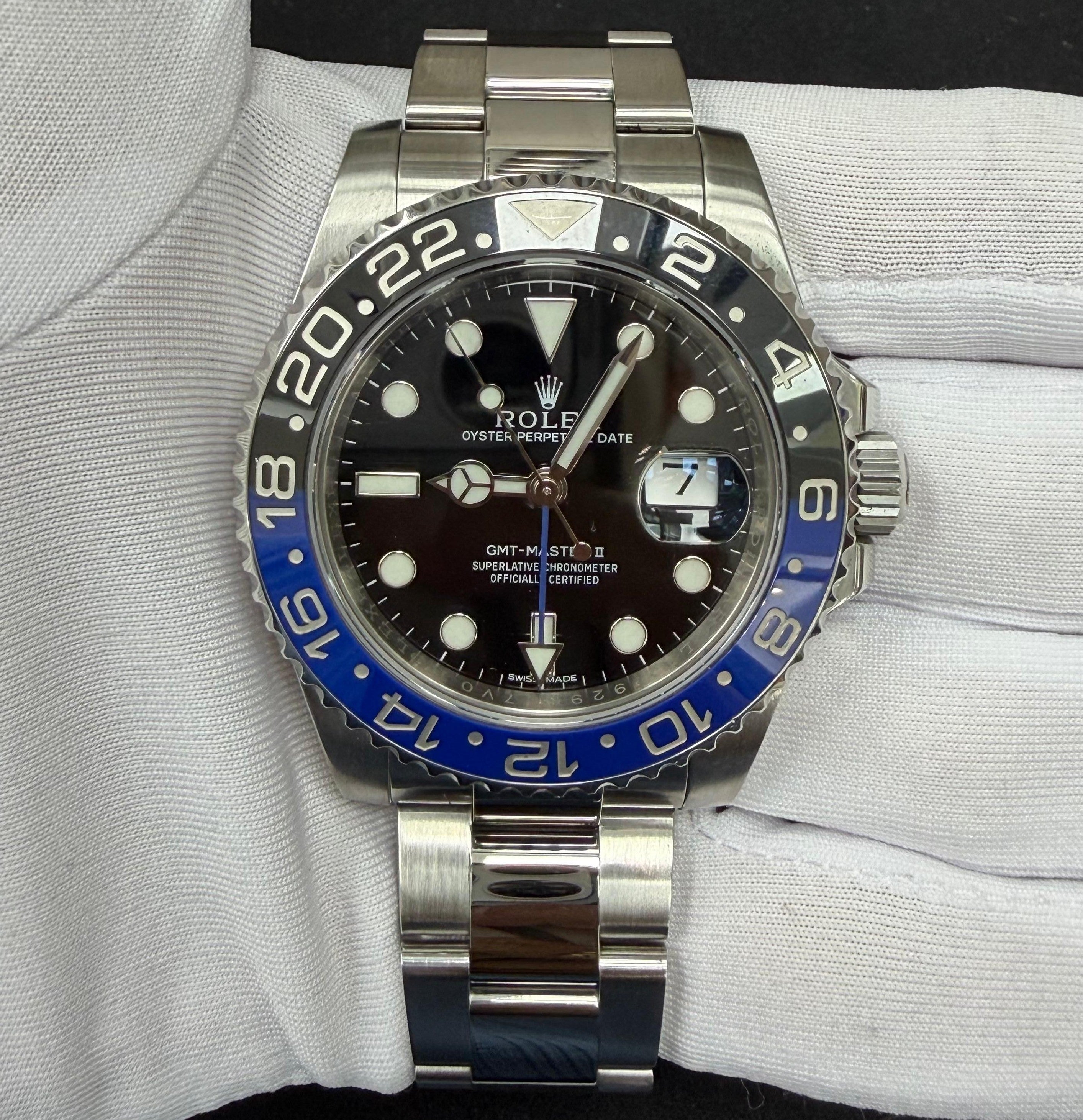 Rolex GMT Master II 40mm Stainless Steel Black Dial Ref. 116710BLNR
