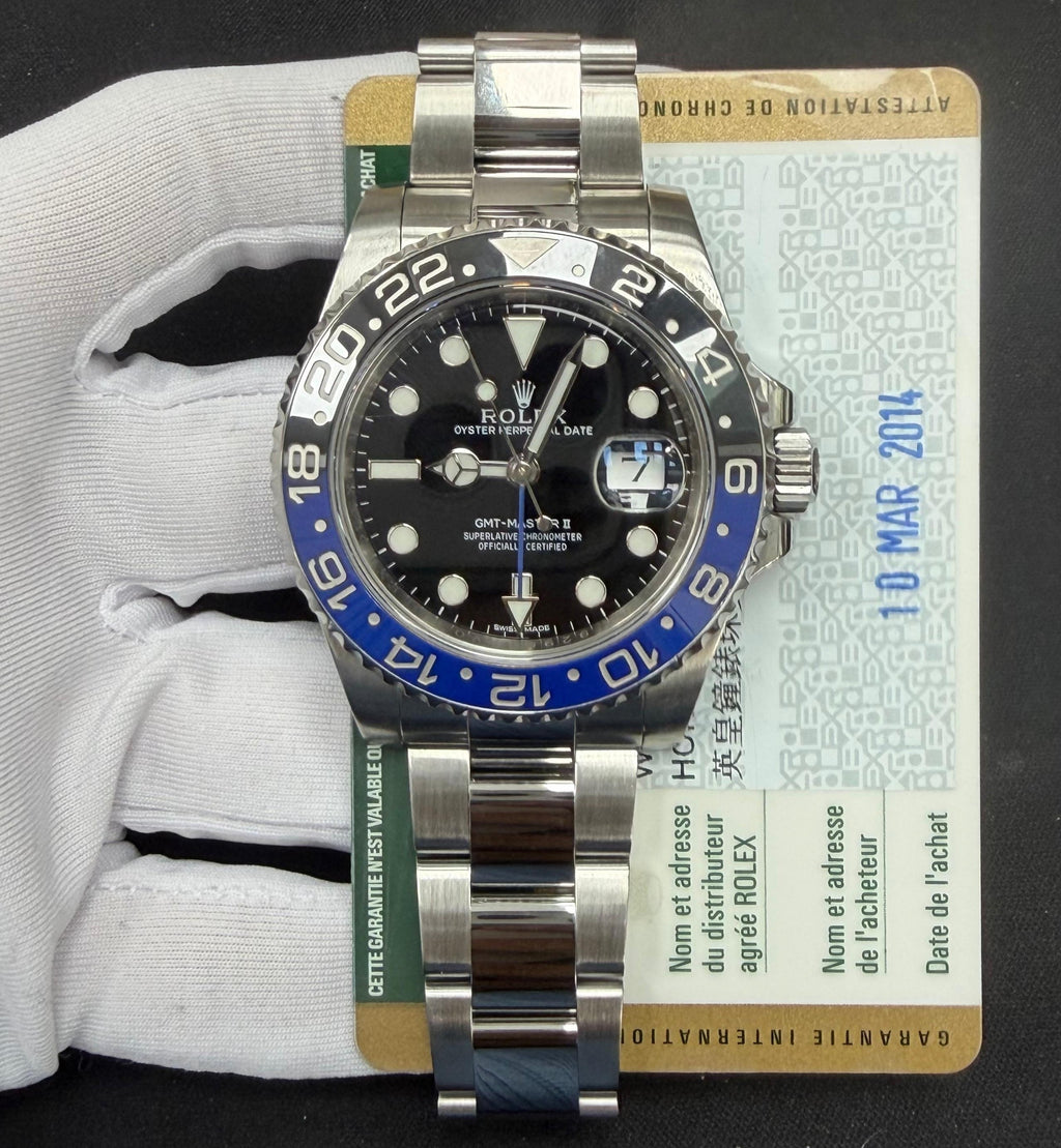 Rolex GMT Master II 40mm Stainless Steel Black Dial Ref. 116710BLNR