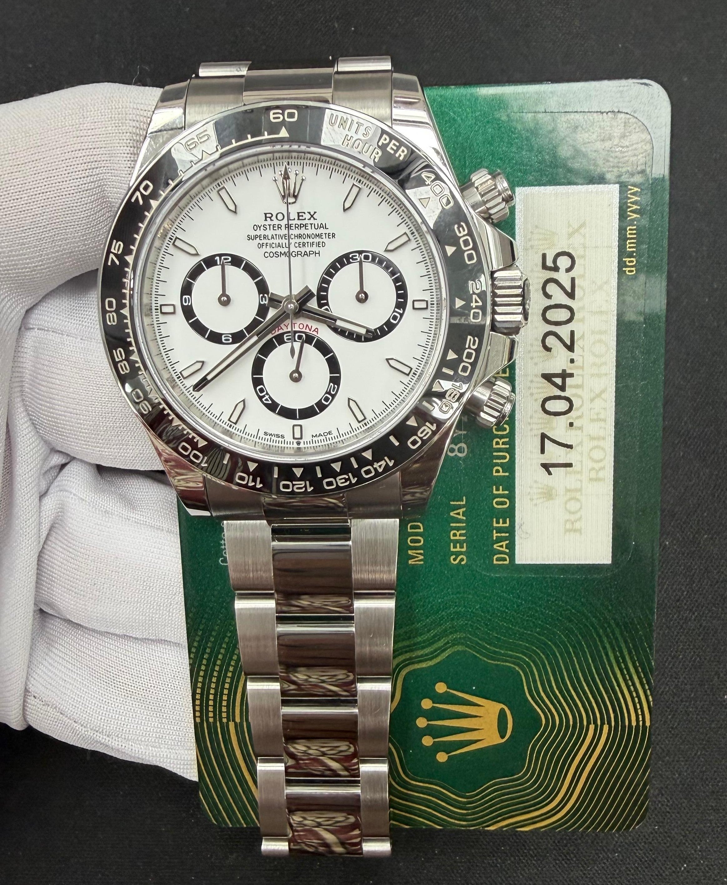 Rolex Daytona 40mm Stainless Steel White Dial Ref. 126500LN