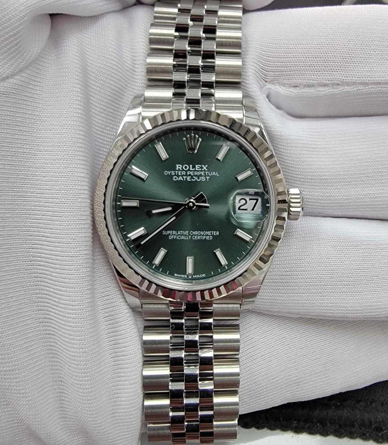 Rolex Datejust 31mm Stainless Steel Mint Green Dial Ref. 278274