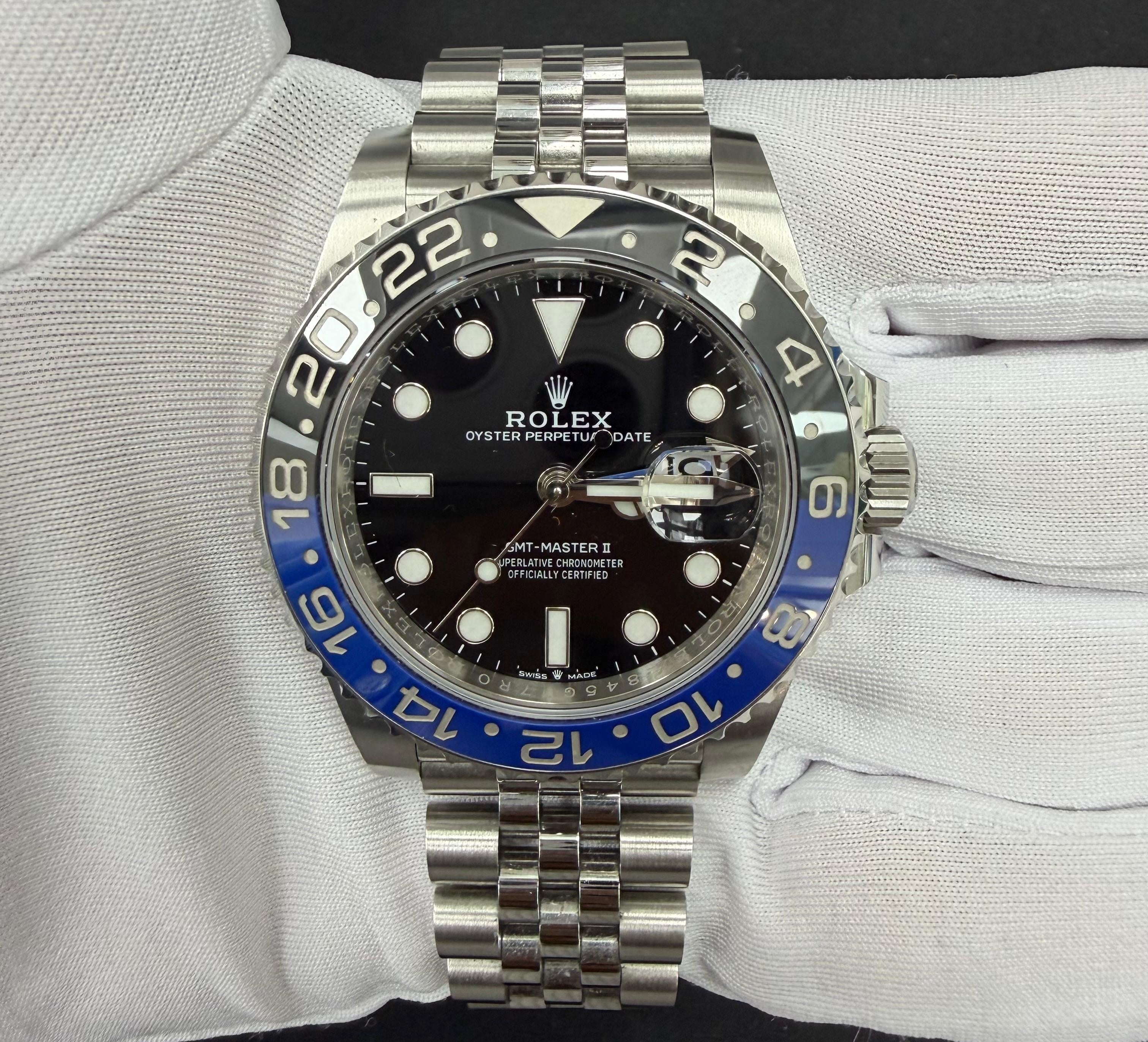 Rolex GMT Master II 40mm Stainless Steel Black Dial Ref. 126710BLNR