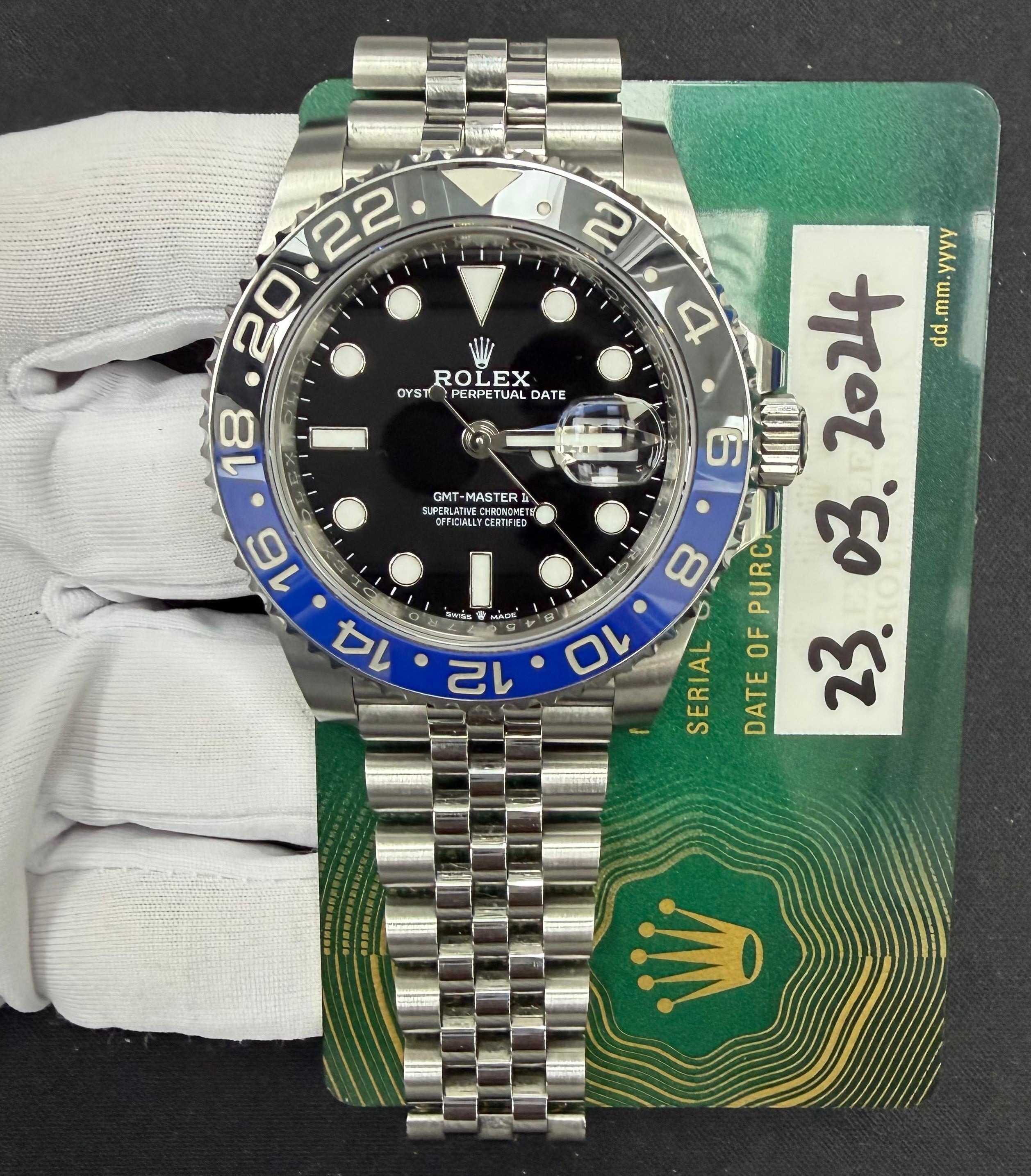 Rolex GMT Master II 40mm Stainless Steel Black Dial Ref. 126710BLNR