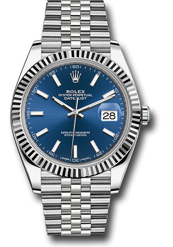 Rolex Datejust 41mm Stainless Steel Blue Dial Ref. 126334