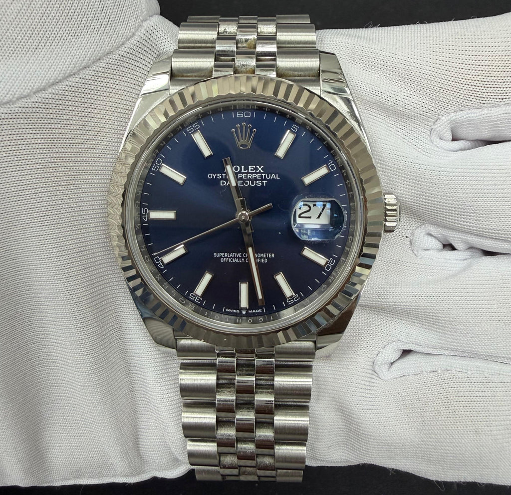 Rolex Datejust 41mm Stainless Steel Blue Dial Ref. 126334