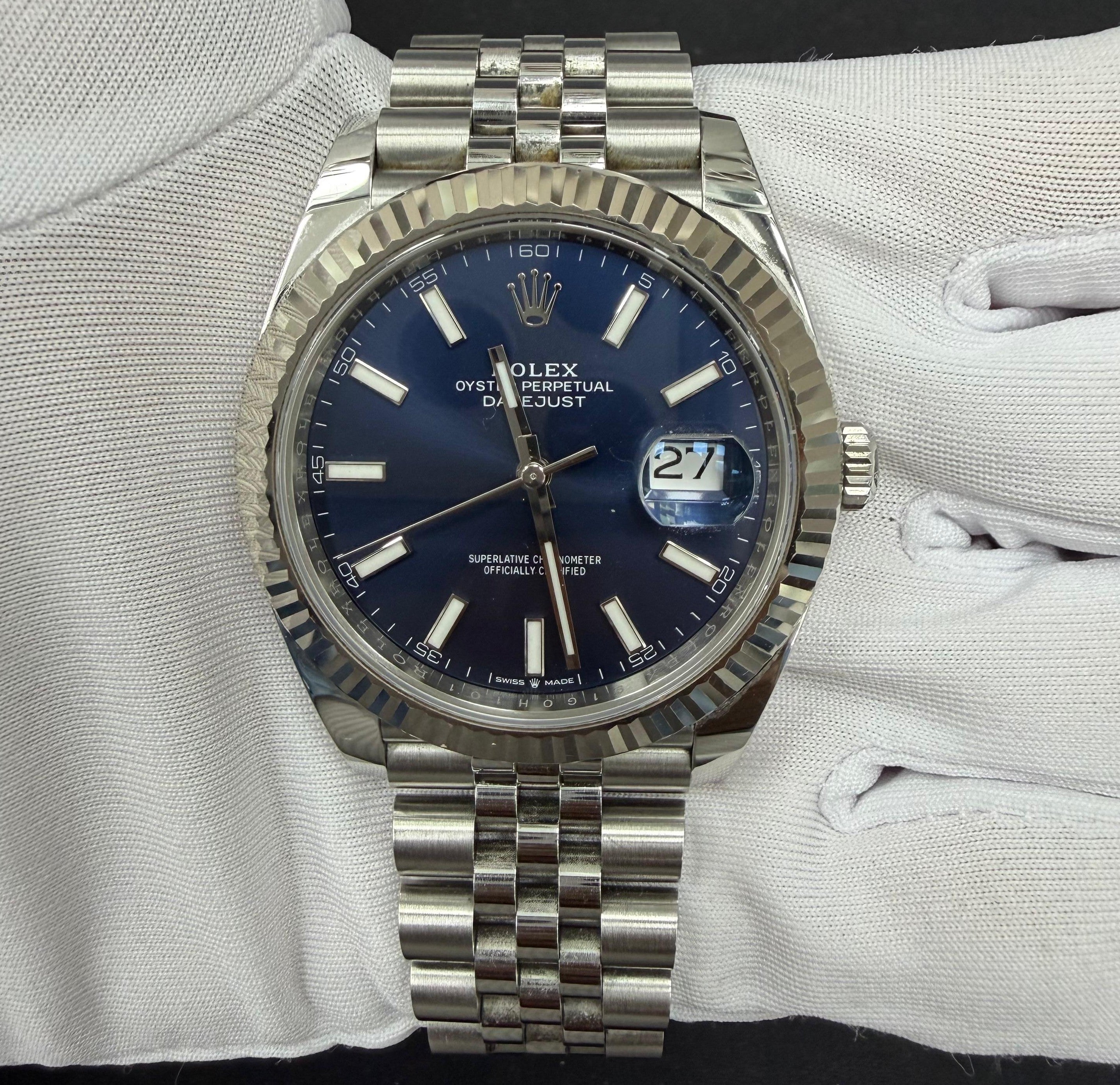 Rolex Datejust 41mm Stainless Steel Blue Dial Ref. 126334