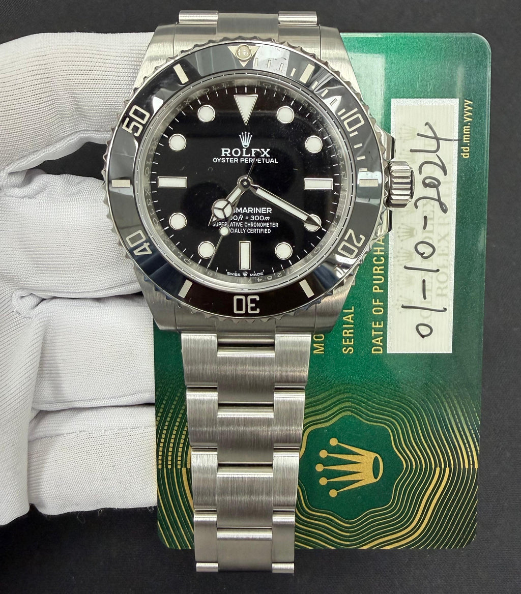 Rolex Submariner No Date 41mm Stainless Steel Black Dial Ref. 124060