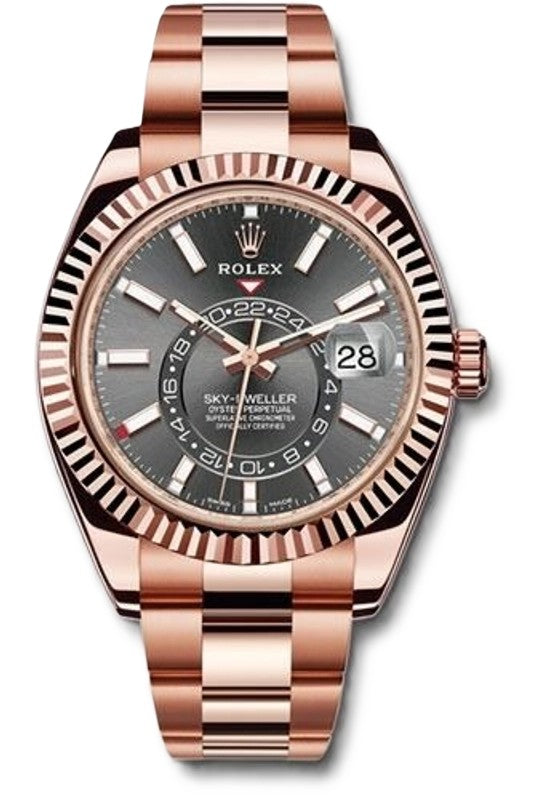 Rolex Sky Dweller 42mm 18K Rose Gold Slate Dial Ref. 326935