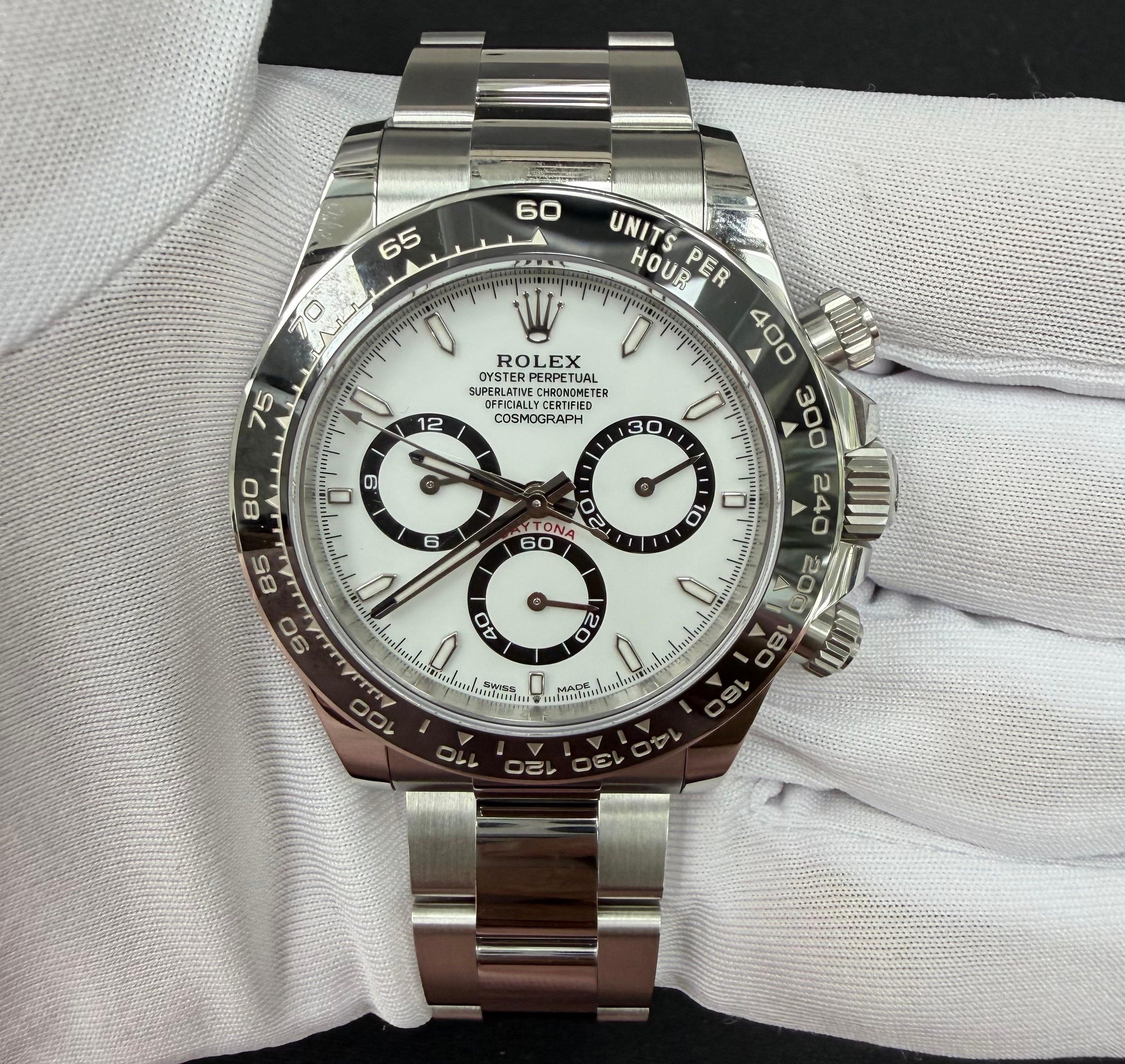 Rolex Daytona 40mm Stainless Steel White Dial Ref. 126500LN