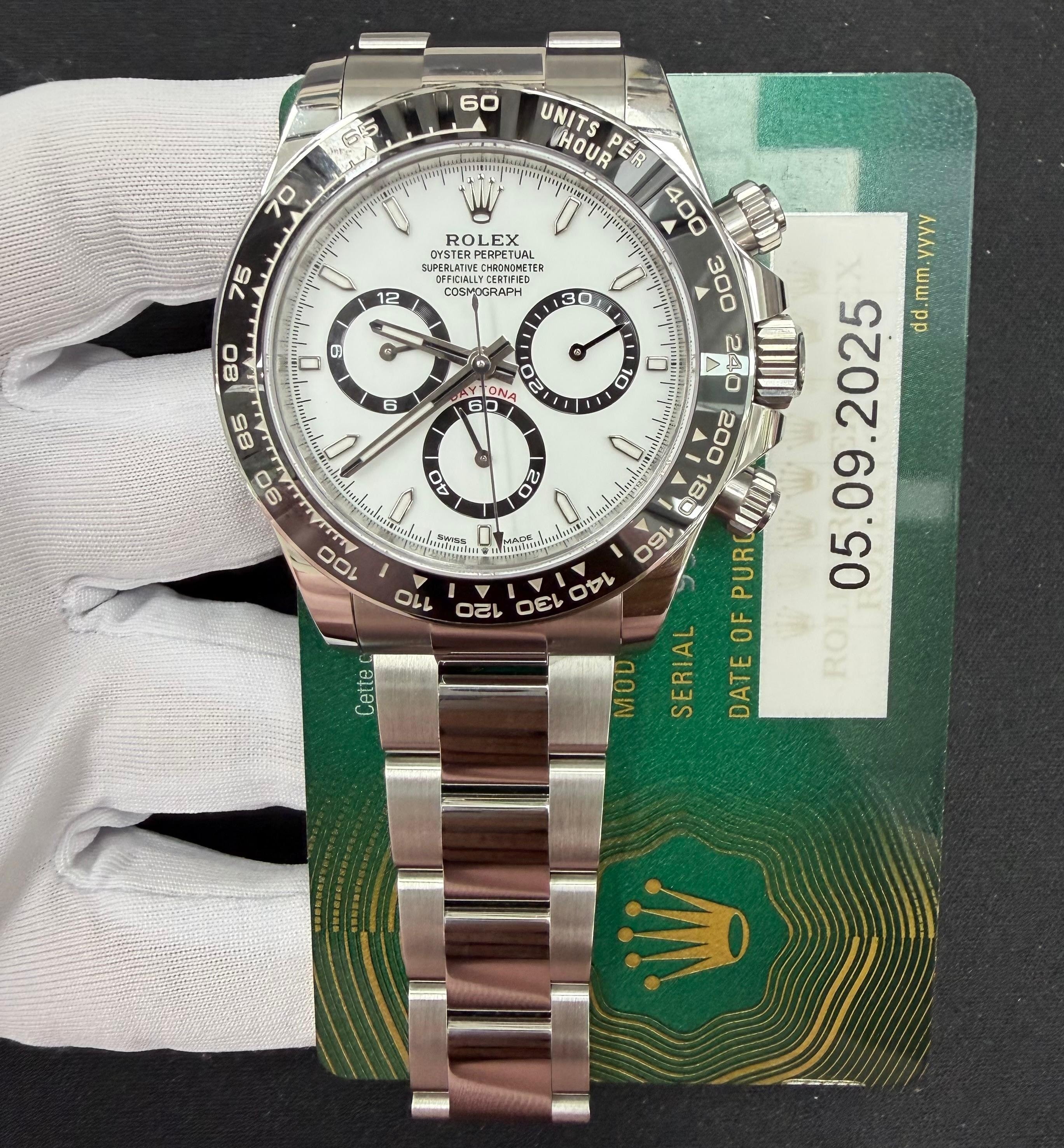 Rolex Daytona 40mm Stainless Steel White Dial Ref. 126500LN