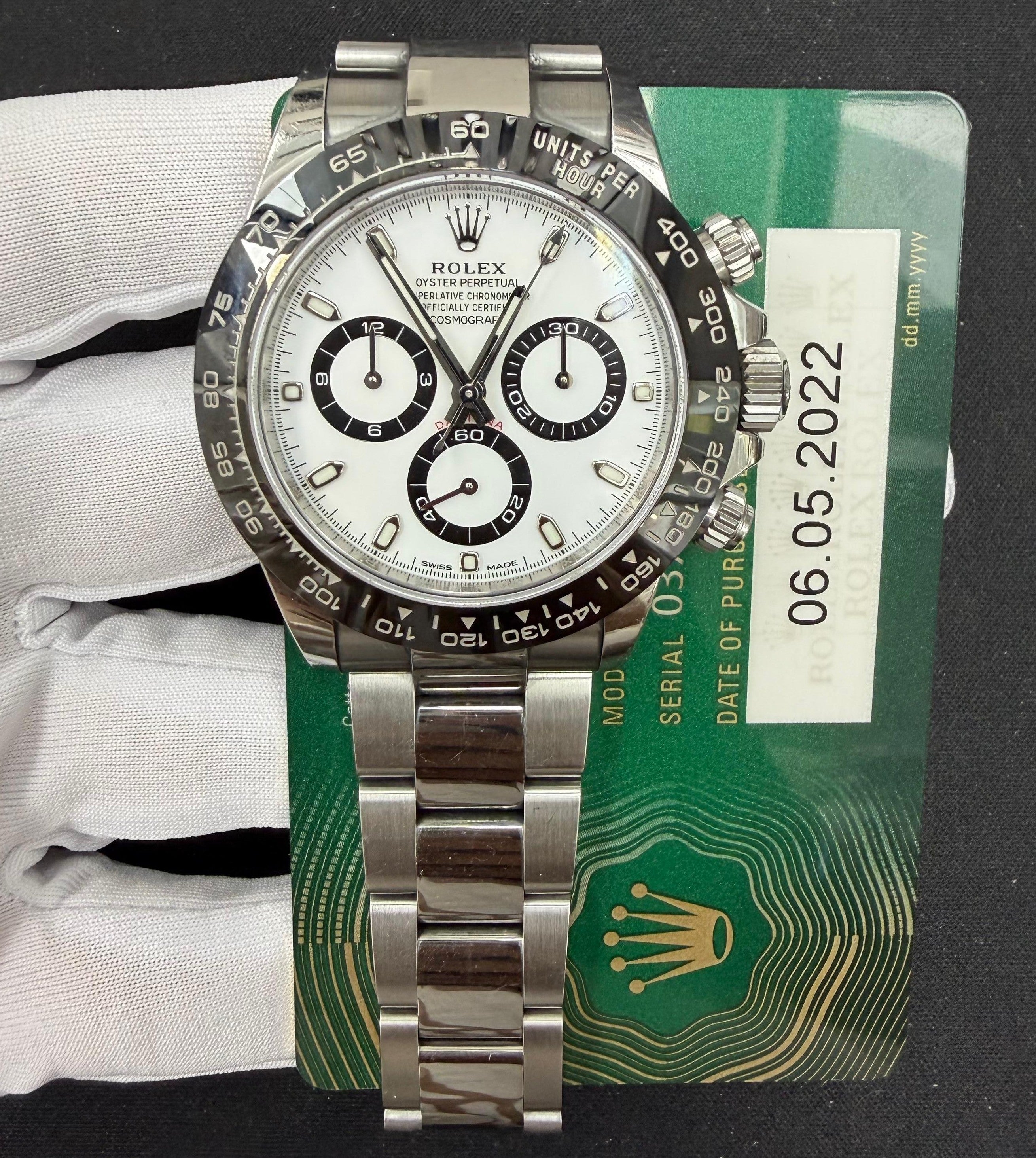Rolex Daytona 40mm Stainless Steel White Dial Ref. 116500LN