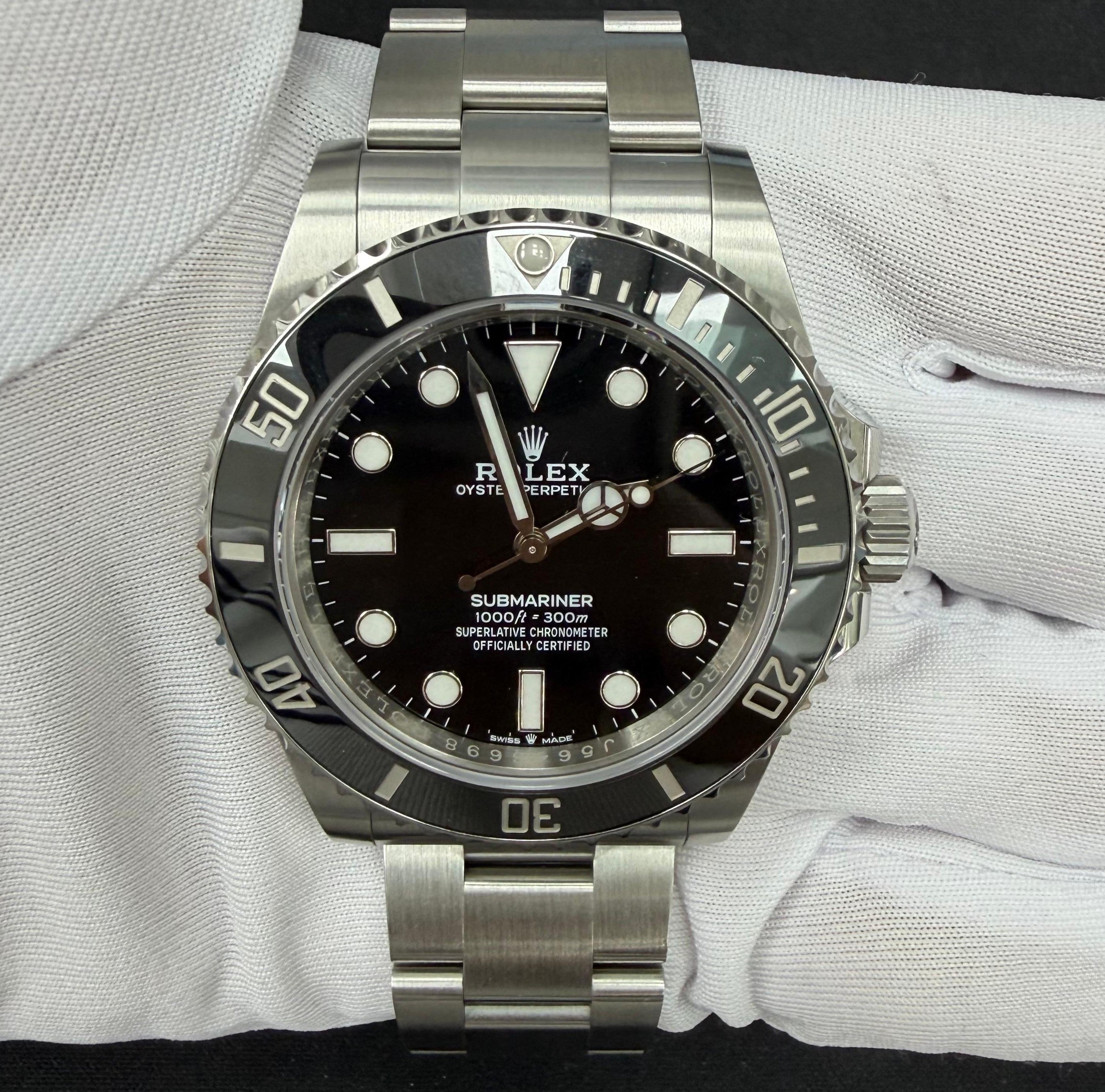 Rolex Submariner No Date 41mm Stainless Steel Black Dial Ref. 124060