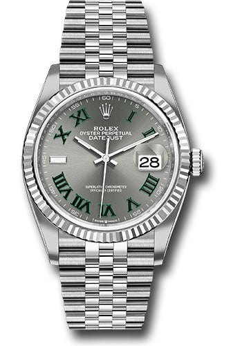 Rolex Datejust 36mm Stainless Steel Wimbledon Dial Ref. 126234