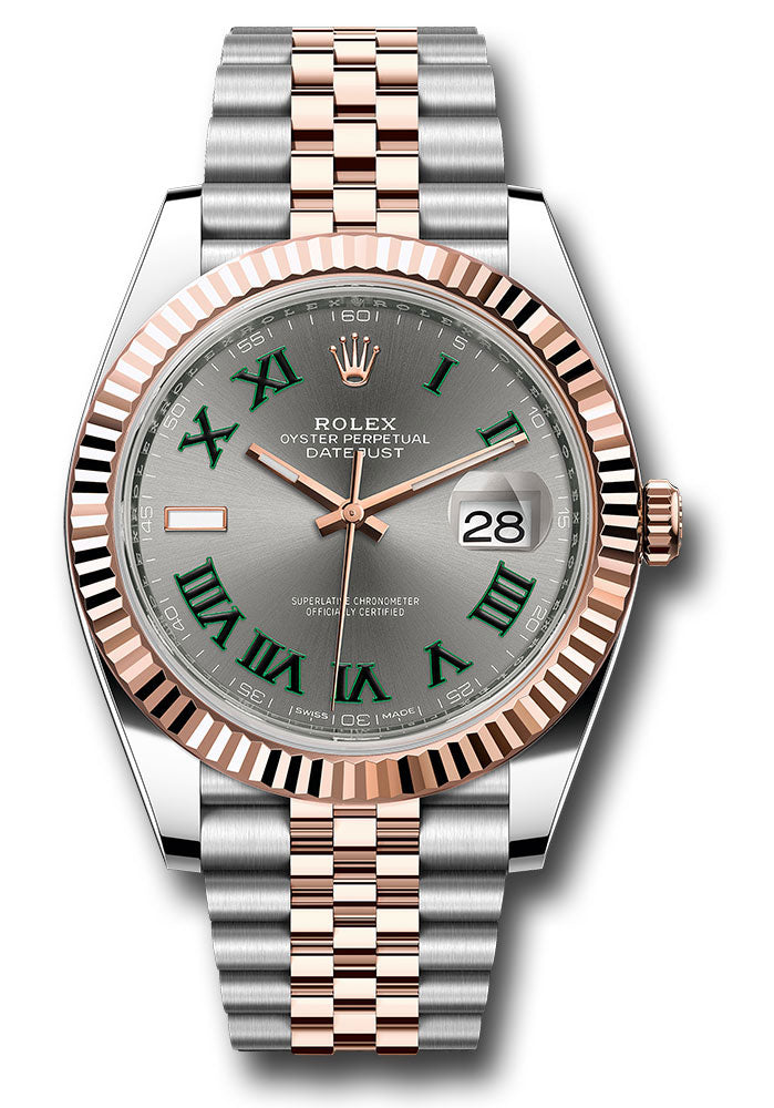 Rolex Datejust 41mm Two-Tone 18K Rose Gold & Steel Wimbledon Dial Ref. 126331