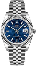 Rolex Datejust 36mm Stainless Steel Blue Motif Dial Ref. 126234