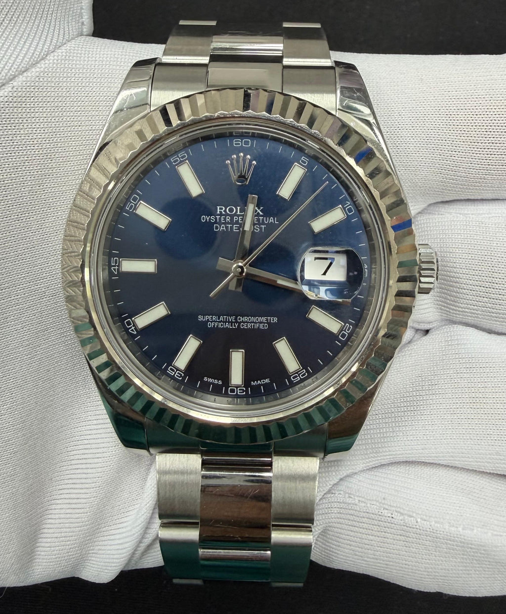 Rolex Datejust 41mm Stainless Steel Blue Dial Ref. 126334