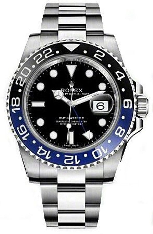 Rolex GMT Master II 40mm Stainless Steel Black Dial Ref. 116710BLNR