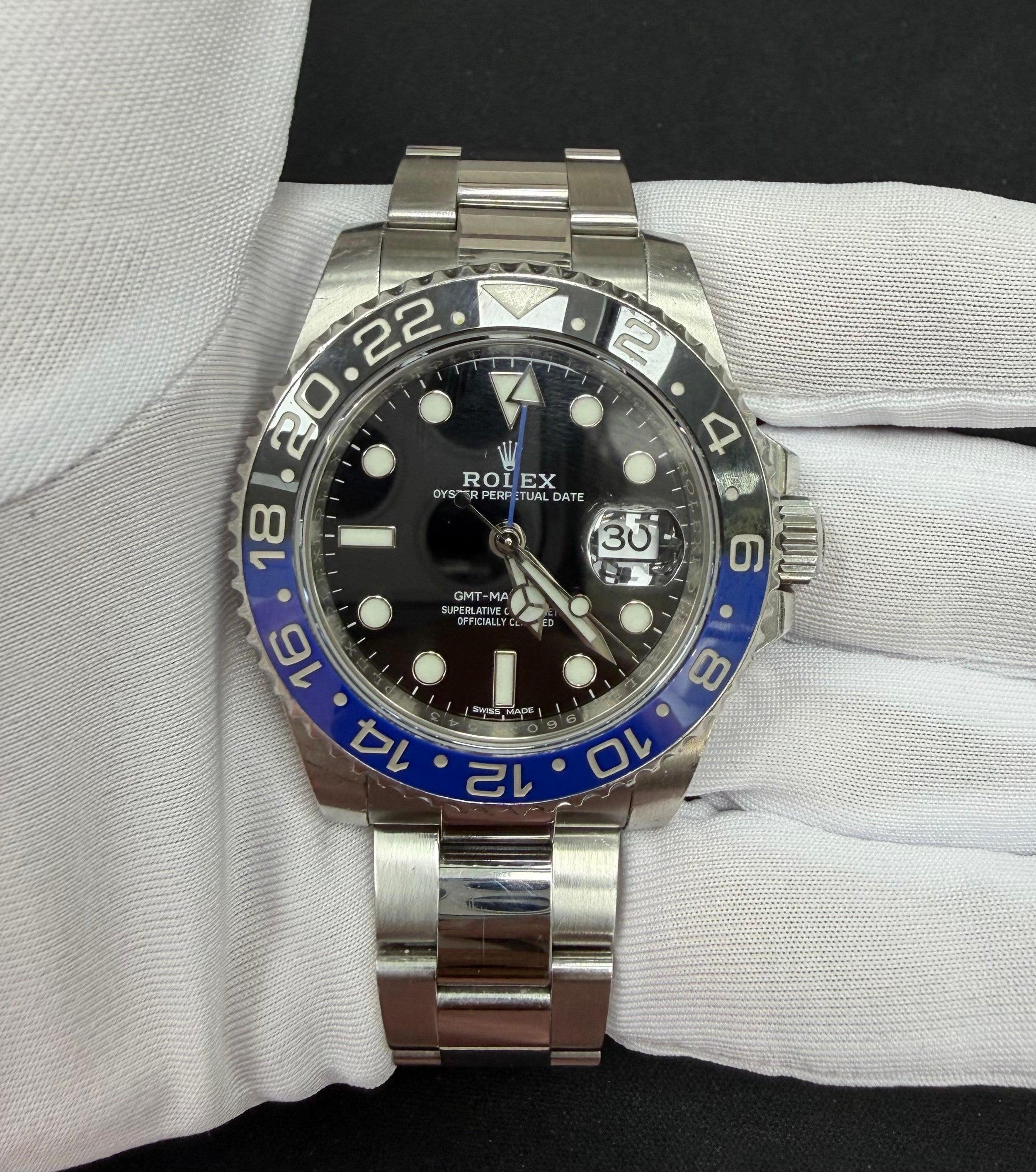 Rolex GMT Master II 40mm Stainless Steel Black Dial Ref. 116710BLNR