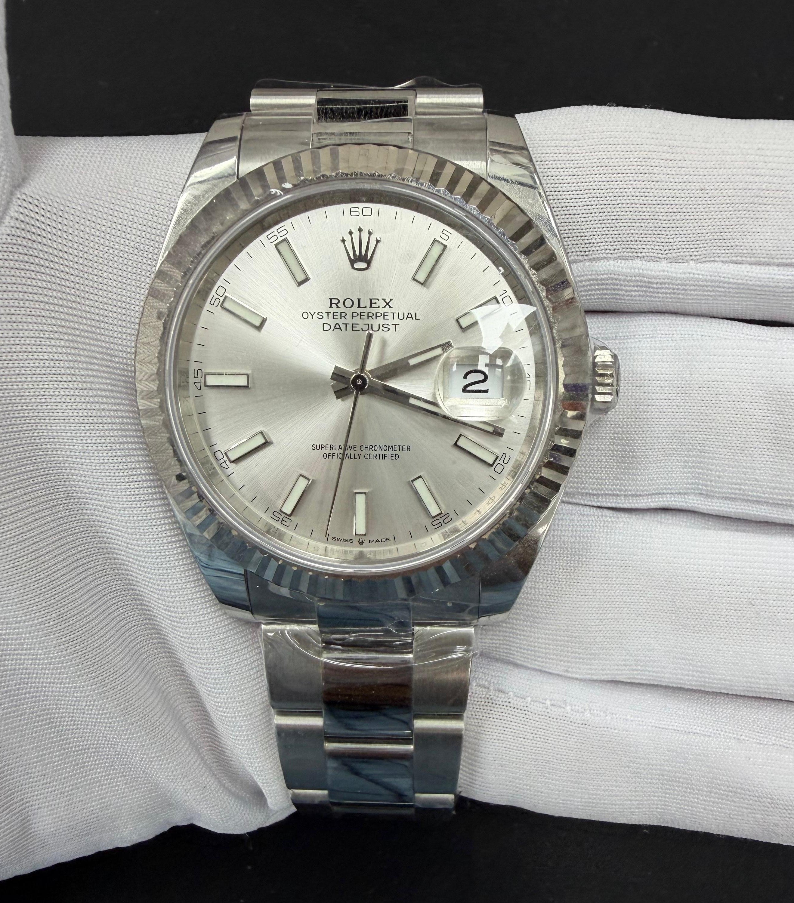 Rolex Datejust 41mm Stainless Steel Silver Dial Ref. 126334