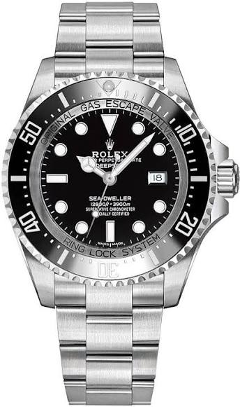 Rolex Sea Dweller 44mm Stainless Steel Black Dial Ref. 11660LN