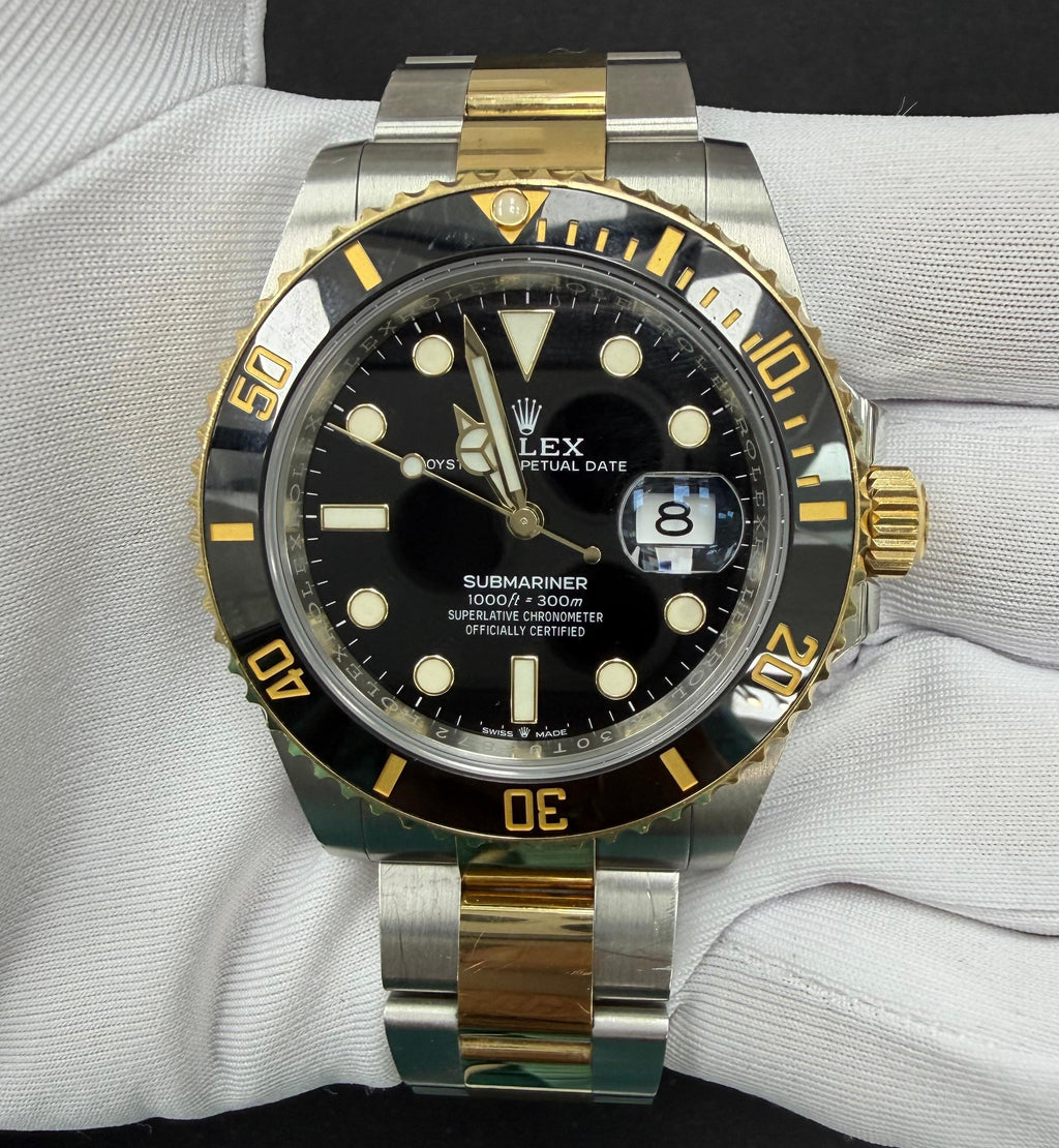 Rolex Submariner Date 41mm Two-Tone 18K Yellow Gold & Steel Black Dial Ref. 126613LN