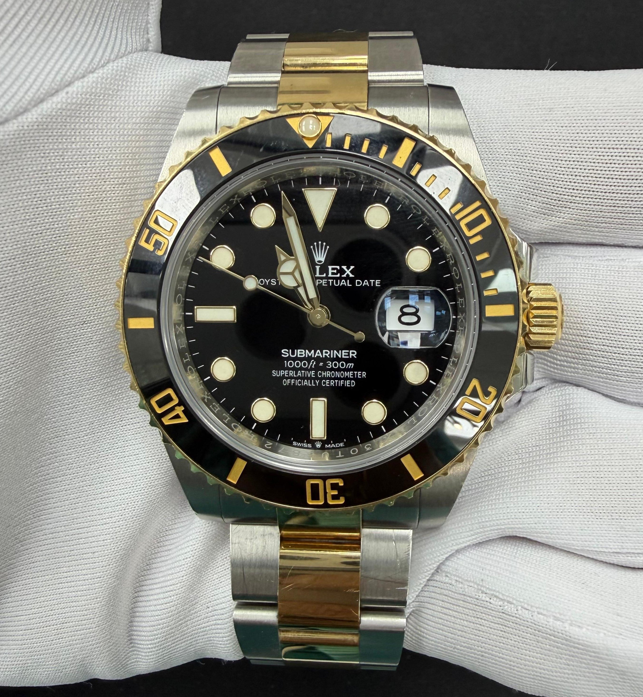 Rolex Submariner Date 41mm Two-Tone 18K Yellow Gold & Steel Black Dial Ref. 126613LN