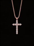14K Diamond Cross Pendant