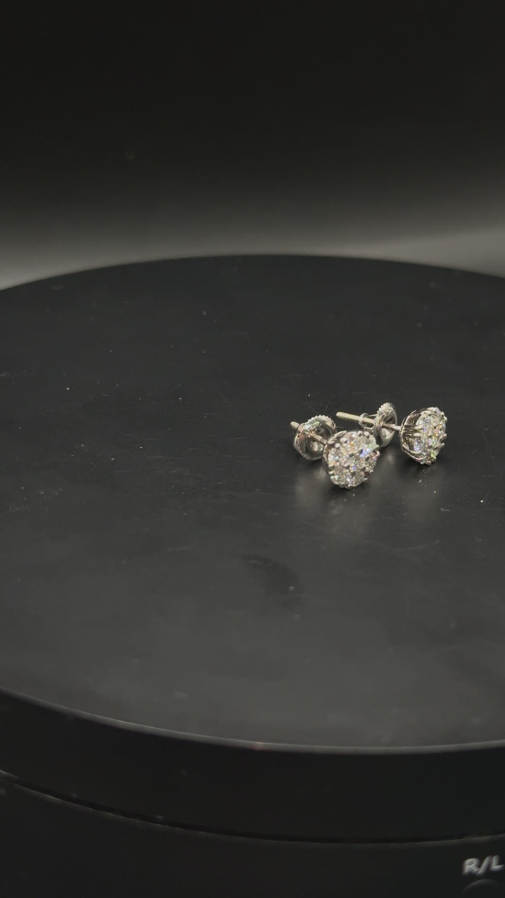 Floral Diamond Stud Earrings