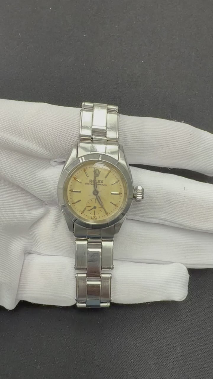 Rolex Oyster Perpetual 26mm Stainless Steel Silver Dial Ref. 6505