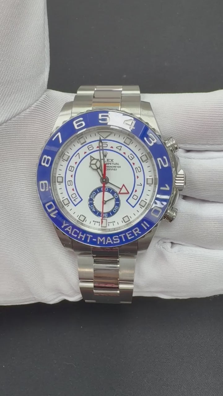 Rolex Yacht-Master II 44mm Stainless Steel White Dial Ref. 116680