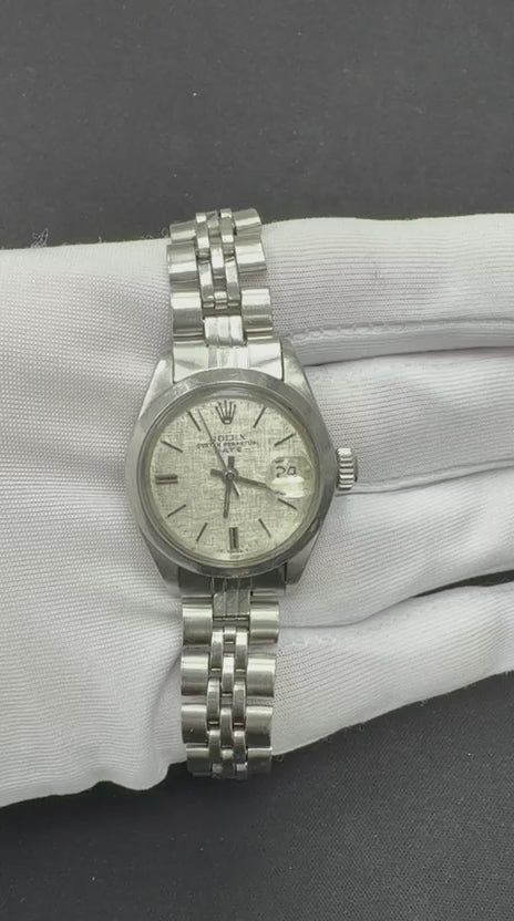 Rolex Lady Date Just 26mm Stainless Steel Silver Dial Ref. 6919