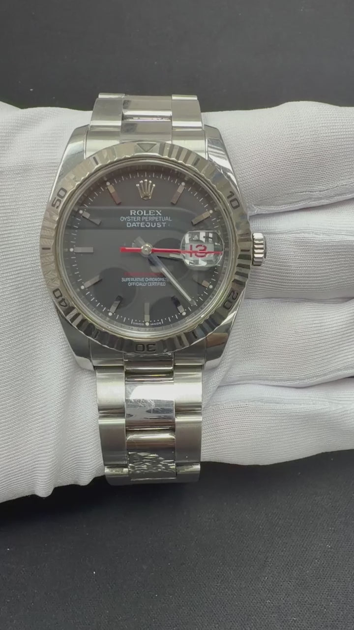 Rolex Datejust 36mm Stainless Steel Black Dial Ref. 116264