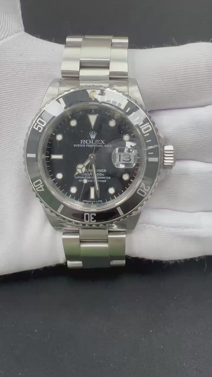 Rolex Submariner Date 40mm Stainless Steel Black Dial Ref. 16800