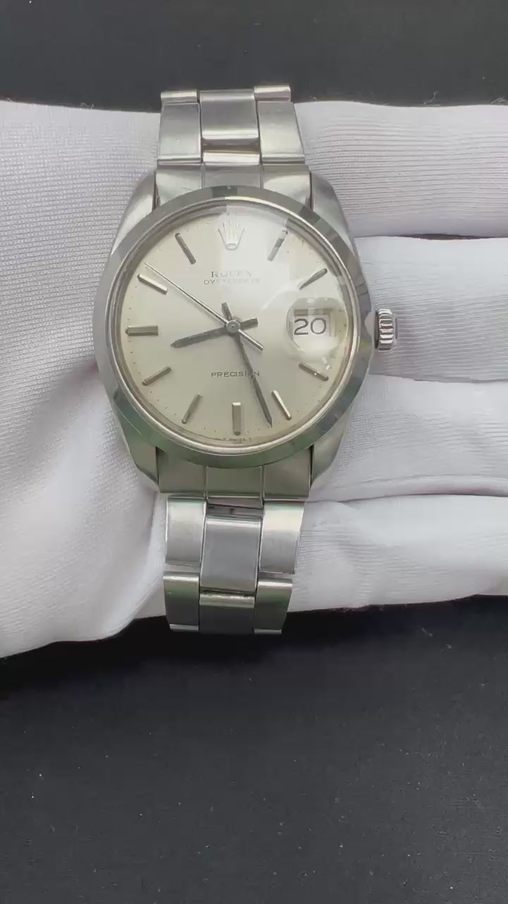 Rolex Precision 34mm Stainless Steel Silver Dial Ref. 6694