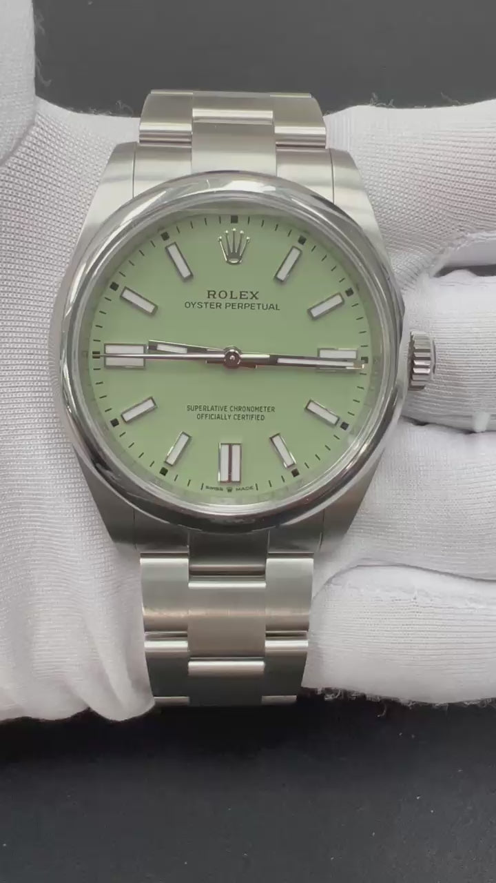 Rolex Oyster Perpetual 41mm Stainless Steel Pistachio Dial Ref. 134300