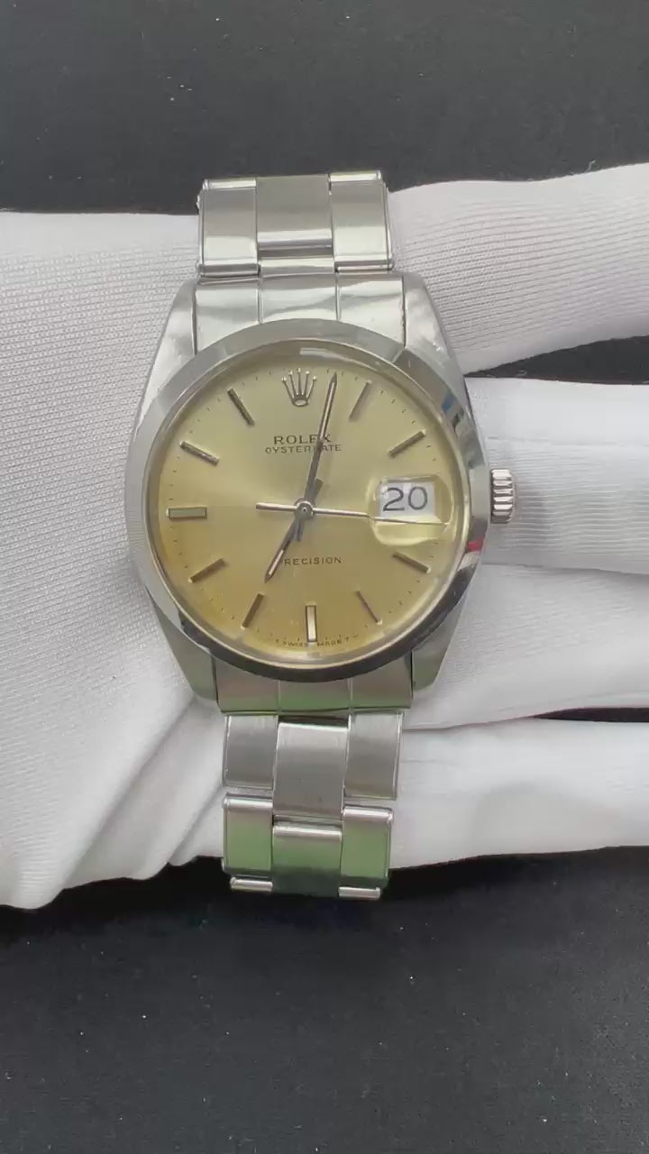 Rolex Precision 34mm Stainless Steel Champagne Dial Ref. 6694