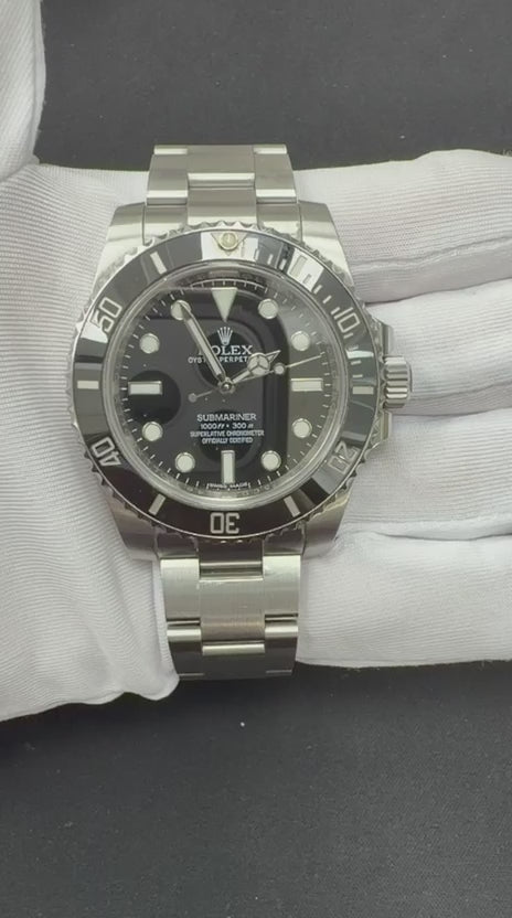 Rolex Submariner No Date 40mm Stainless Steel Black Dial Ref. 114060